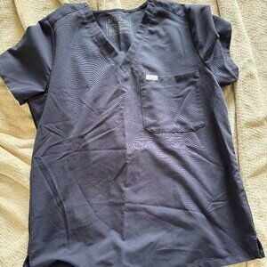 Figs Catarina Scrub Top, Size M, Color Quiet Navy